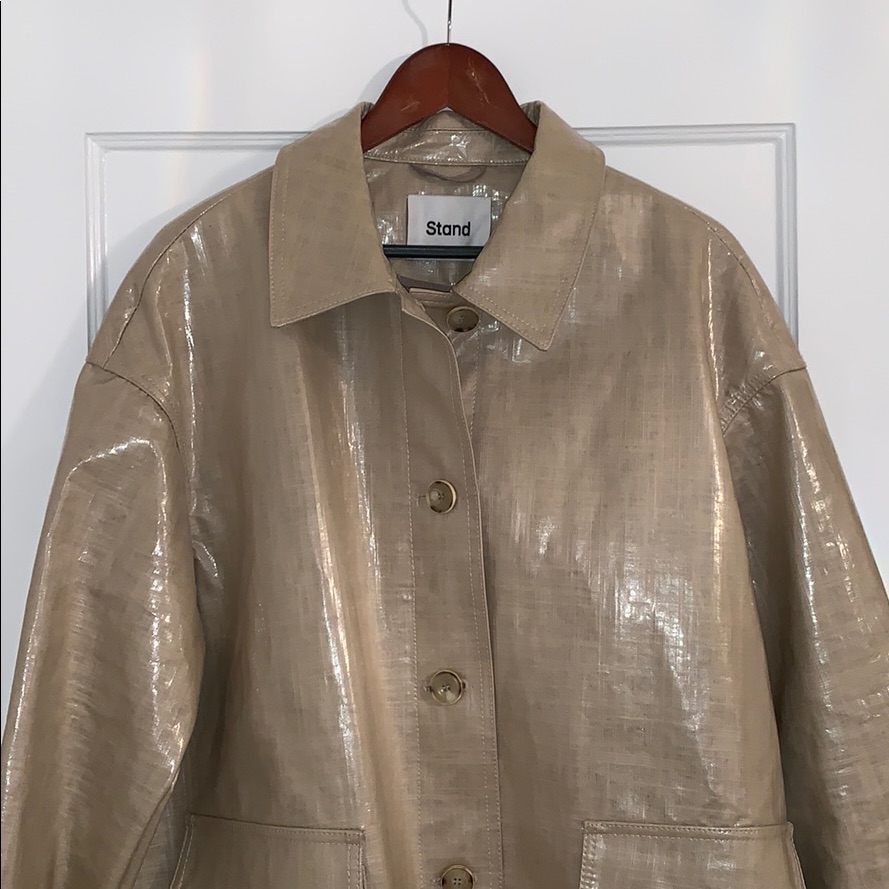Womens Stand Designer Brand Rain Trench Size 44 Womens Stand Designer Brand Rain Trench Size 44